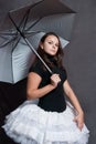 Ballerina with umbrella