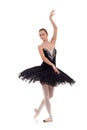 Ballerina wearing black tutu Royalty Free Stock Photo