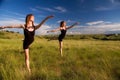 Ballerinas dancing Royalty Free Stock Photo