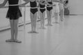 Ballerinas are engaged in ballet school. Royalty Free Stock Photo