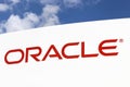 Oracle logo on a panel Royalty Free Stock Photo