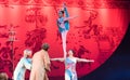 Ballet on the arm-Acrobatic showBaixi Dream Night Royalty Free Stock Photo