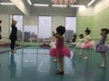 Ballet class and classroom