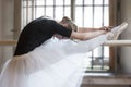 In ballet class-room Royalty Free Stock Photo