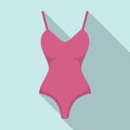 Ballet costume icon flat vector. Ballerina dancer costume