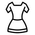 Ballet costume icon, outline style