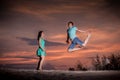 Ballet, couple, nature, dancing Royalty Free Stock Photo