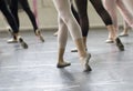 Ballet dance practice Royalty Free Stock Photo