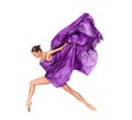 Ballet dancer in the flying dress