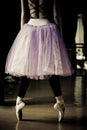 Ballet dancer on her toes Royalty Free Stock Photo