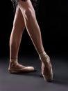 ballet dancer legs pointes Royalty Free Stock Photo