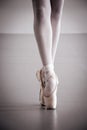 Ballet Dancer Pointe Shoes Royalty Free Stock Photo