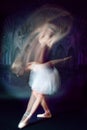 Ballet dancer shoot in motion Royalty Free Stock Photo