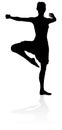Dancing Ballet Dancer Silhouette Royalty Free Stock Photo