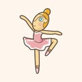Ballet dancer theme elements vector,eps
