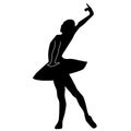Ballet dancer silhouette by crafteroks
