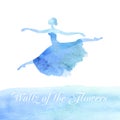 Ballet dancer watercolor Royalty Free Stock Photo