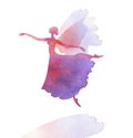 Ballet dancer watercolor Royalty Free Stock Photo