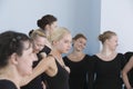 Ballet Dancers In Rehearsal Room