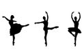 Ballet dancers silhouettes