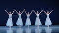 Ballet dancers on stage