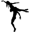 Ballet duo ChorÃÂ©graphie danse, Ballet theater. Silhouette