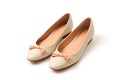 ballet flats isolated on white. Generative Ai