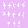 The Ballet Silhouette for dance concept