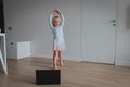 Ballet lesson online. Remote learning for kids.