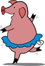 Ballet Piggy Royalty Free Stock Photo