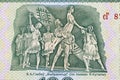 Ballet scene from Belarusian money