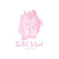 Ballet school logo Royalty Free Stock Photo