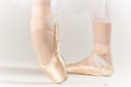 ballet shoes dance performed classical style light background Royalty Free Stock Photo