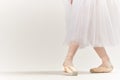 ballet shoes dance performed classical style light background Royalty Free Stock Photo