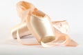 Ballet Shoes isolated on white