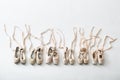 Ballet shoes pointe isolated Royalty Free Stock Photo