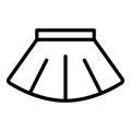 Ballet skirt icon, outline style