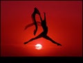 Ballet at Sunset Royalty Free Stock Photo