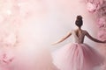 Ballet themed background large copy space - stock picture backdrop