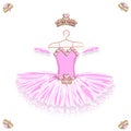 Ballet tutu on a hanger Royalty Free Stock Photo