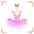 Ballet tutu on a hanger Royalty Free Stock Photo