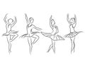 Ballet on white background