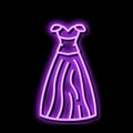 ballgown bride dress color icon vector illustration