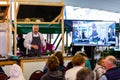 Ballina, County Mayo / Ireland - September 28, 2019: Food Fleadh Ballina 26th - 29th September 2019. Master chef is preparing food