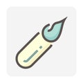 Ballistic missile vector icon. 48x48 pixel perfect and editable stroke. Royalty Free Stock Photo