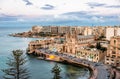 Ballluta Bay and Sliema skyline, Malta Royalty Free Stock Photo