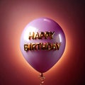 Ballon with Happy Birthday wordings as a celebration greeting message
