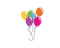 ballon icon vector illustration design Royalty Free Stock Photo