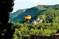 Ballon over Beynac-et-Cazenac Royalty Free Stock Photo