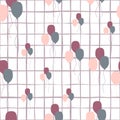 Ballon seamless pattern on white background in vintage style. Air ballons endless wallpaper Royalty Free Stock Photo